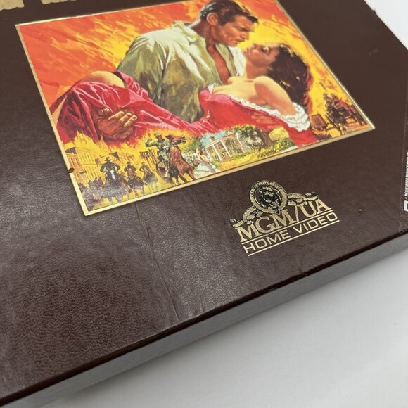 Gone With The Wind VHS Collector’s Edition Box Set MGM/UA 2 Tape Deluxe W/ Book - Picture 6 of 6